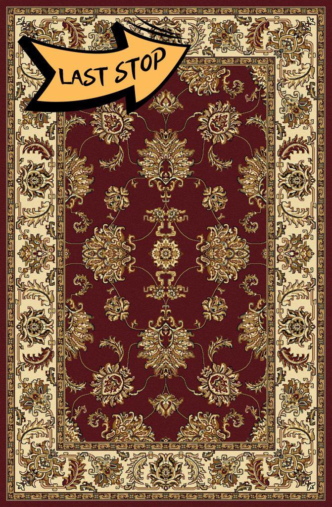 Tesoro 1330 Burgundy Area Rug 33 X 54