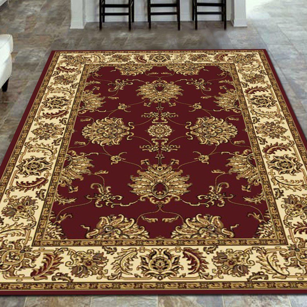 Tesoro 1330 Burgundy Area Rug