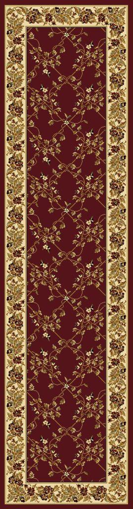 Tesoro 1427 Burgundy Area Rug 22 X 8