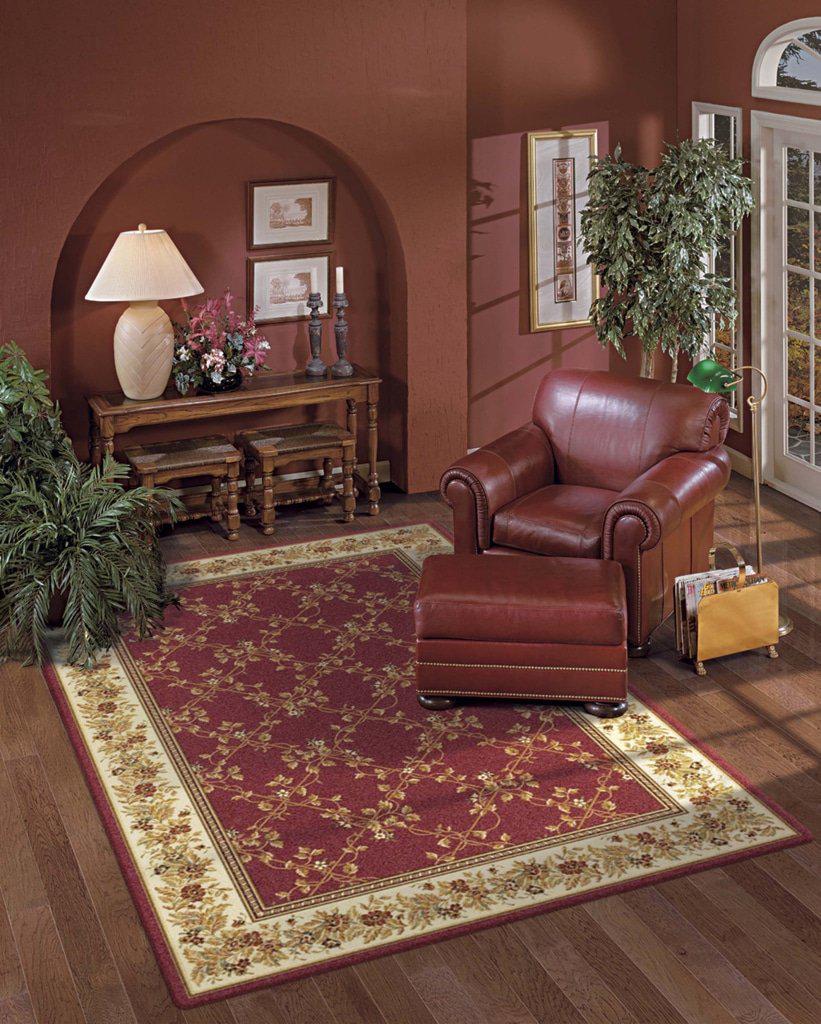 Tesoro 1427 Burgundy Area Rug 33 X 54