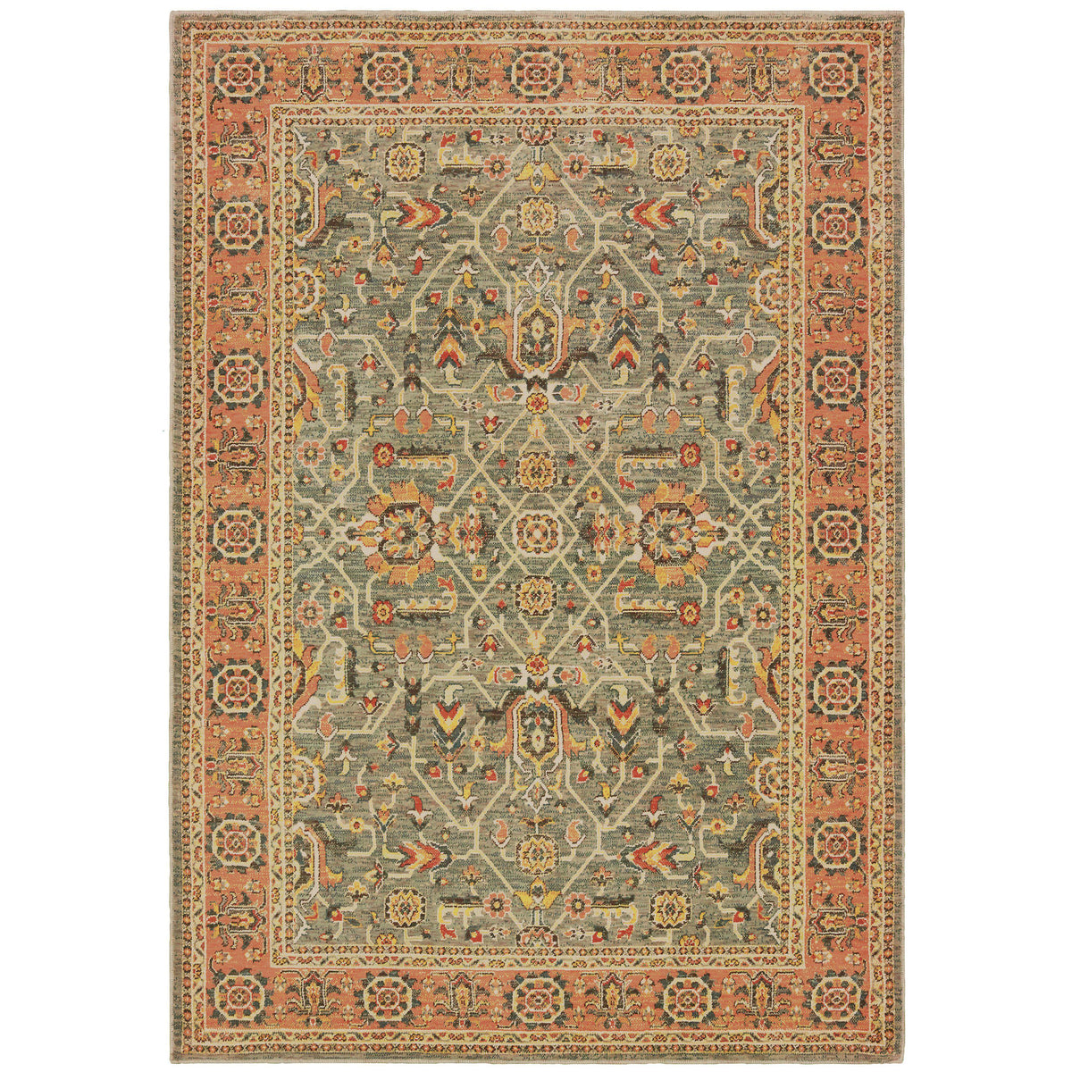 The Rug Truck Taos 9537b Blue Area Rug (7&#39;10&quot; X 10&#39;10&quot;)