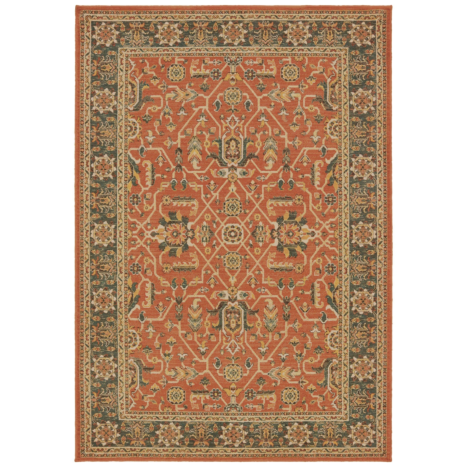 The Rug Truck Taos 9537c Orange Area Rug (7'10" X 10'10")