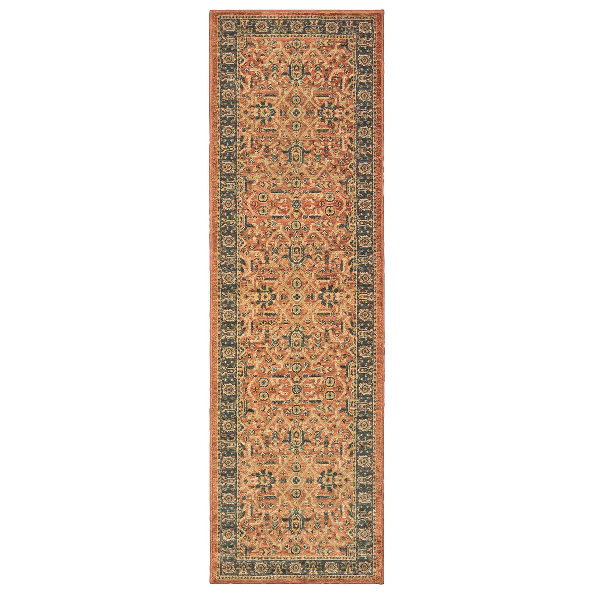 The Rug Truck Taos 9537c Orange Area Rug (2&#39; 3&quot; X  7&#39; 6&quot;)