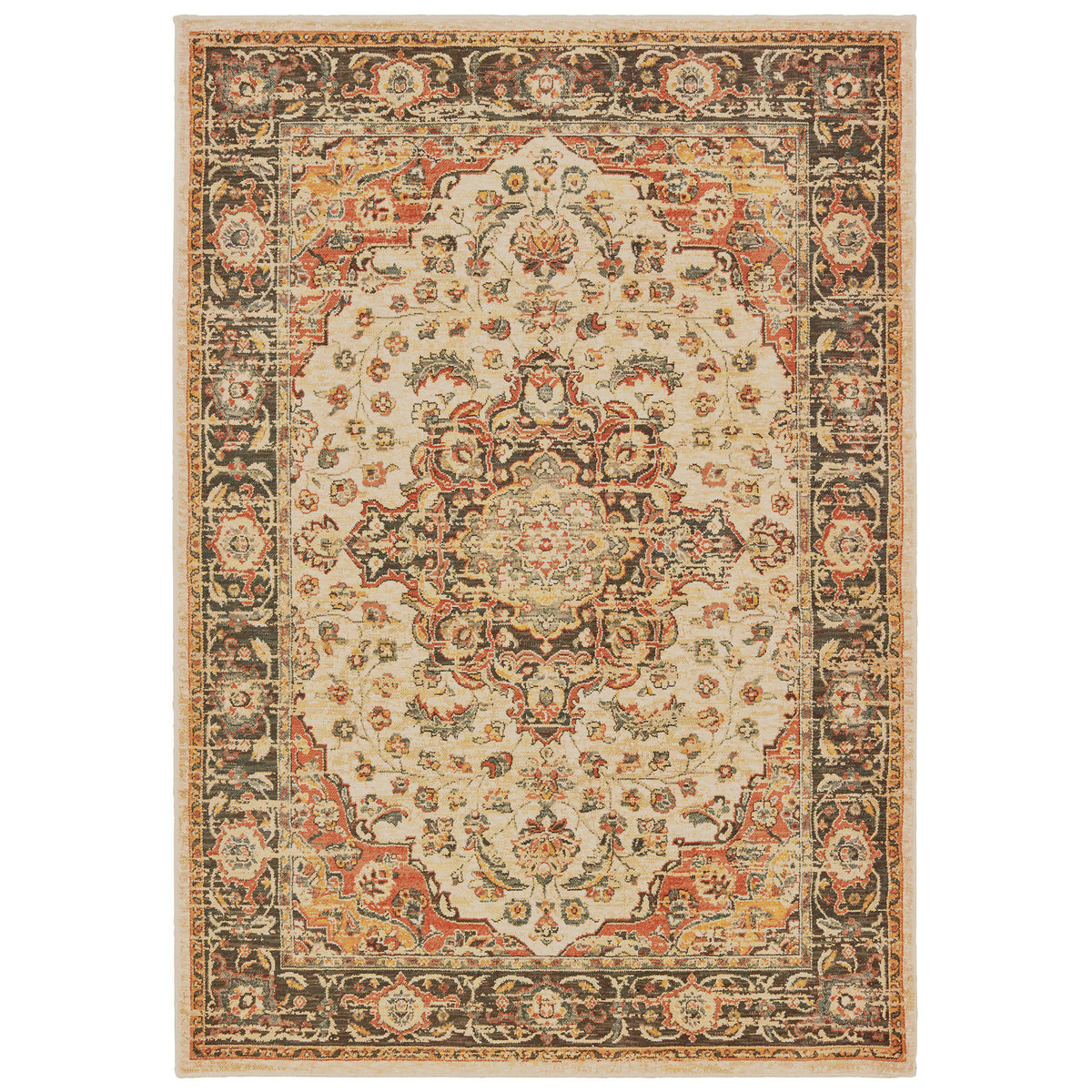The Rug Truck Taos 9551a Ivory Area Rug (7&#39;10&quot; X 10&#39;10&quot;)