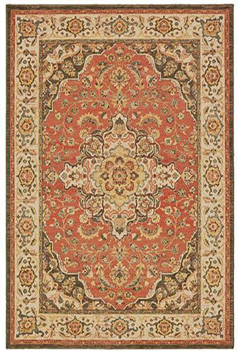 The Rug Truck Taos 9551b Orange Area Rug (7&#39;10&quot; X 10&#39;10&quot;)