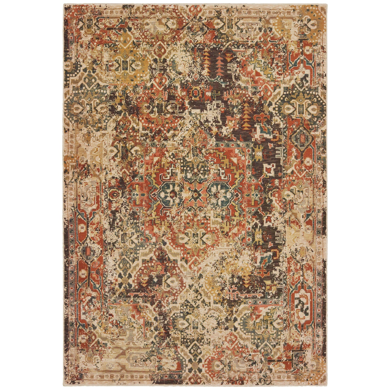 The Rug Truck Taos 9555b Charcoal Area Rug (7'10" X 10'10")