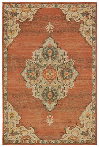 The Rug Truck Taos 9568b Orange Area Rug (7'10" X 10'10")
