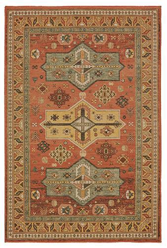 Taos 9571a Orange Area Rug (7'10" X 10'10")