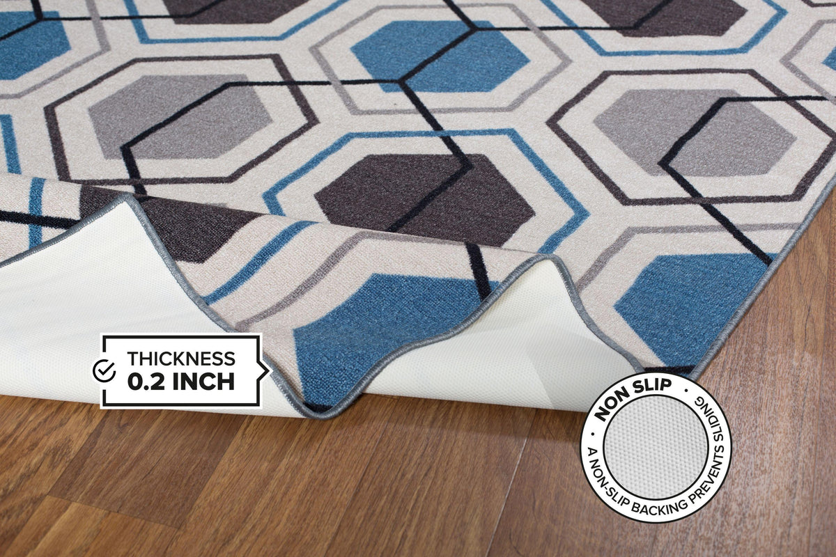 Avora 511 Blue Area Rug-Area Rug-World Rug Gallery-The Rug Truck