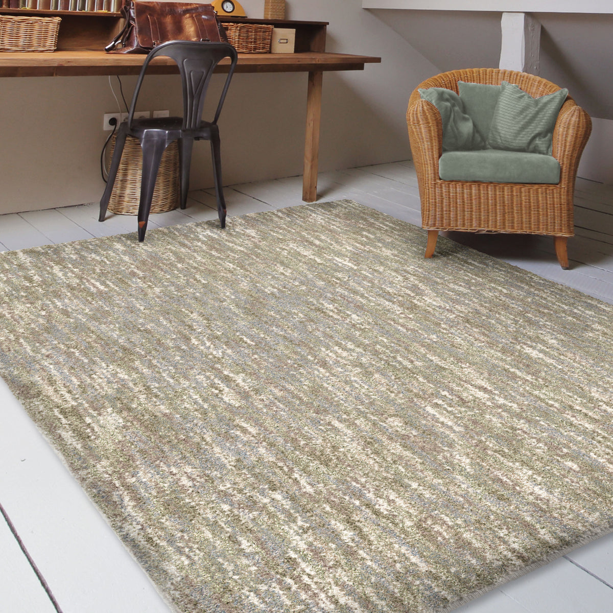 Palmetto Living Next Generation Multi solid Wintermoss Area Rug - 7&#39;10&quot; x 10&#39;10&quot;