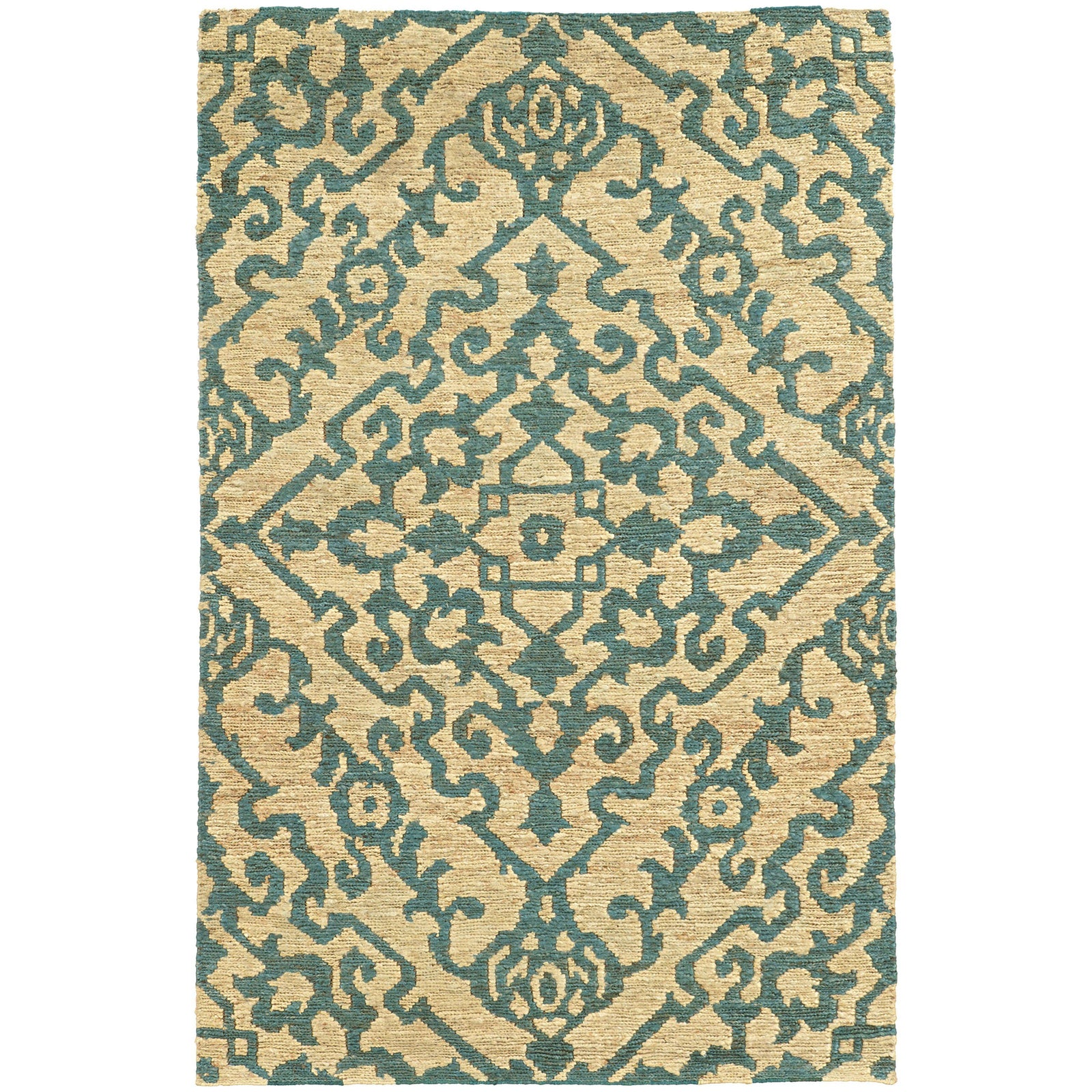 Tommy Bahama Home Valencia 57703 Beige/Blue-Area Rug-Tommy Bahama Home-3' 6" X 5' 6"-The Rug Truck