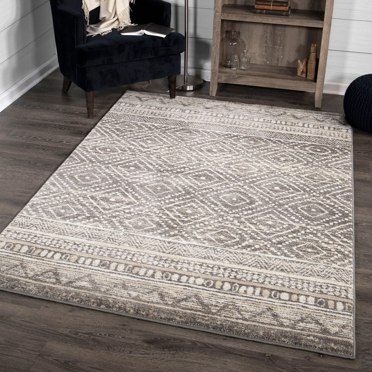 Palmetto Living Adagio Coastal Pier Silverton Area Rug - 2&#39;2&quot; x 8&#39;