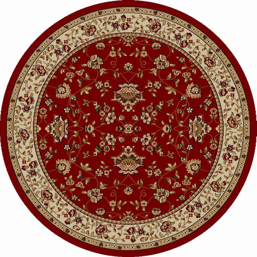 Vozza 1597 Red Area Rug 53 Round