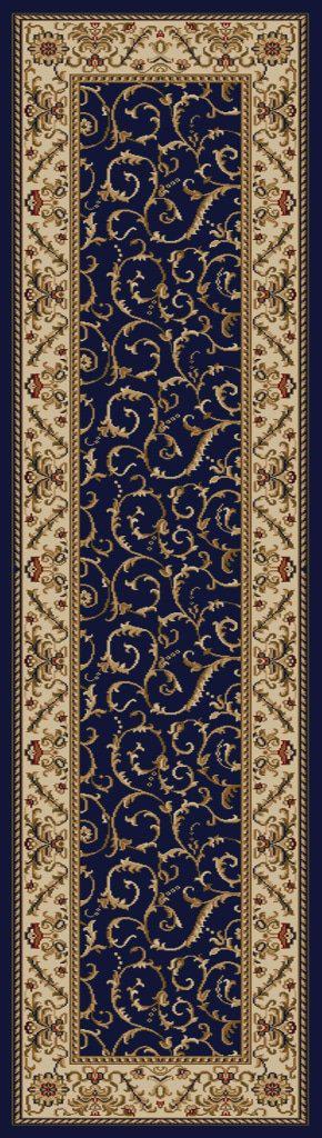 Vozza 1599 Navy Area Rug 22 X 77