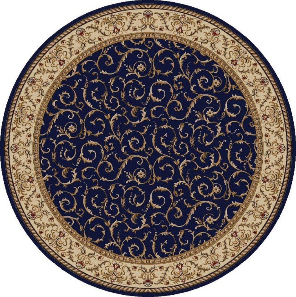 Vozza 1599 Navy Area Rug 53 Round