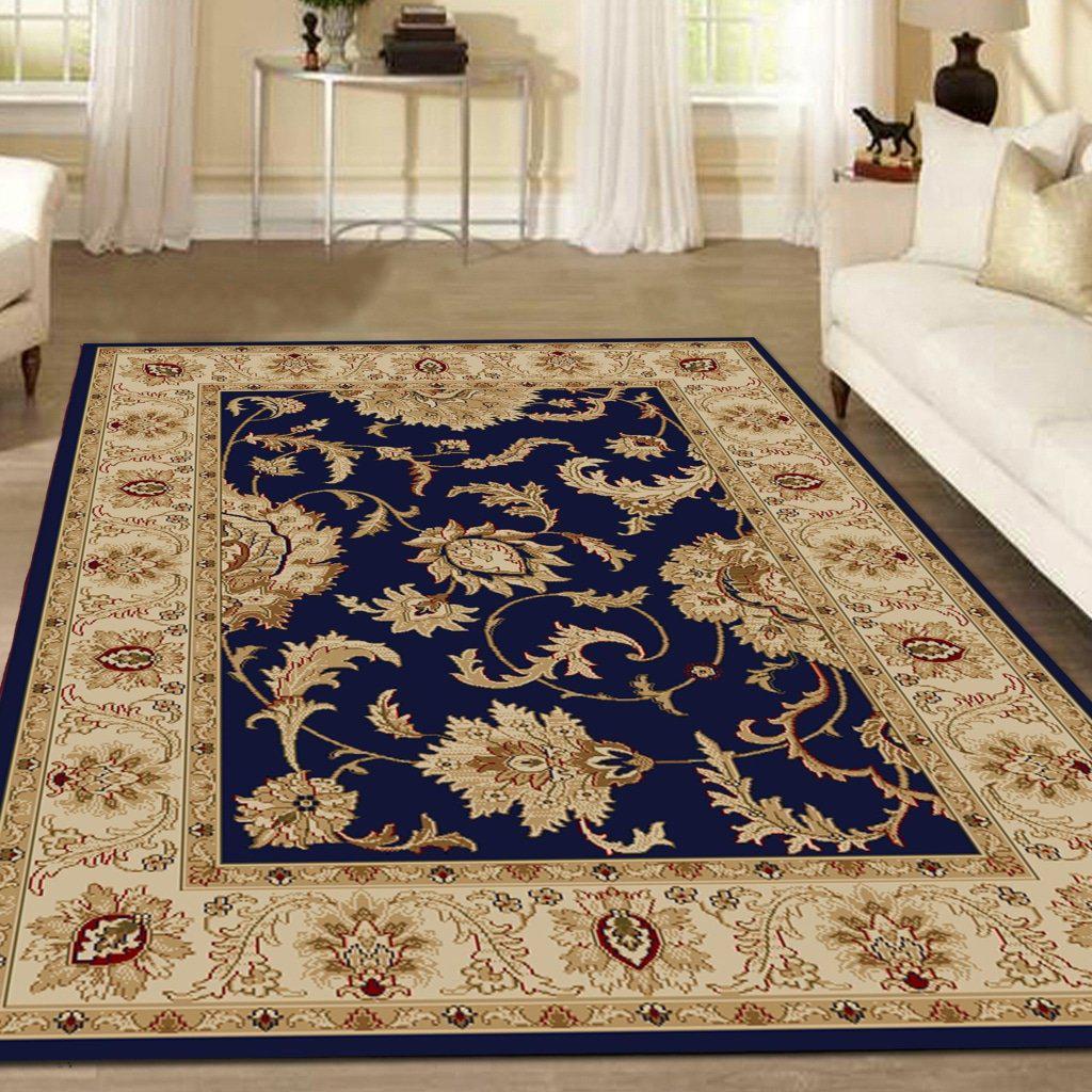 Vozza 1621 Navy Area Rug 33 X 411
