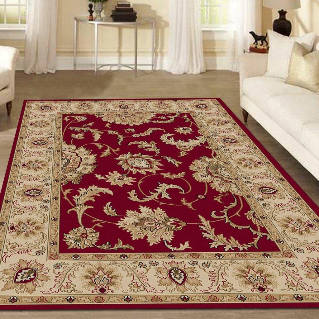 Vozza 1621 Red Area Rug
