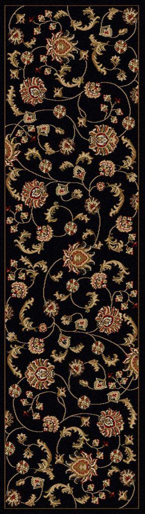 Vozza 1835 Black Area Rug 22 X 77
