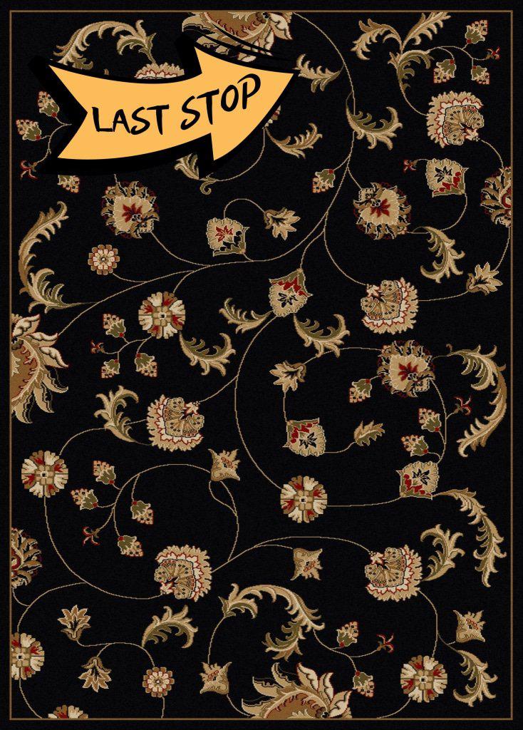 Vozza 1835 Black Area Rug 33 X 411