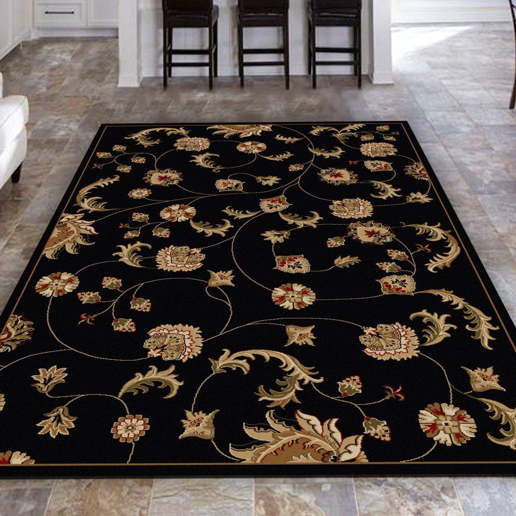 Vozza 1835 Black Area Rug 33 X 411