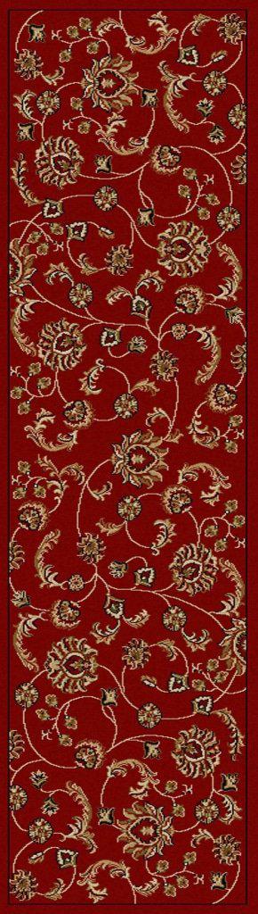 Vozza 1835 Red Area Rug 22 X 77