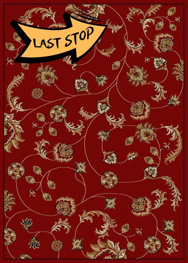 Vozza 1835 Red Area Rug 33 X 411