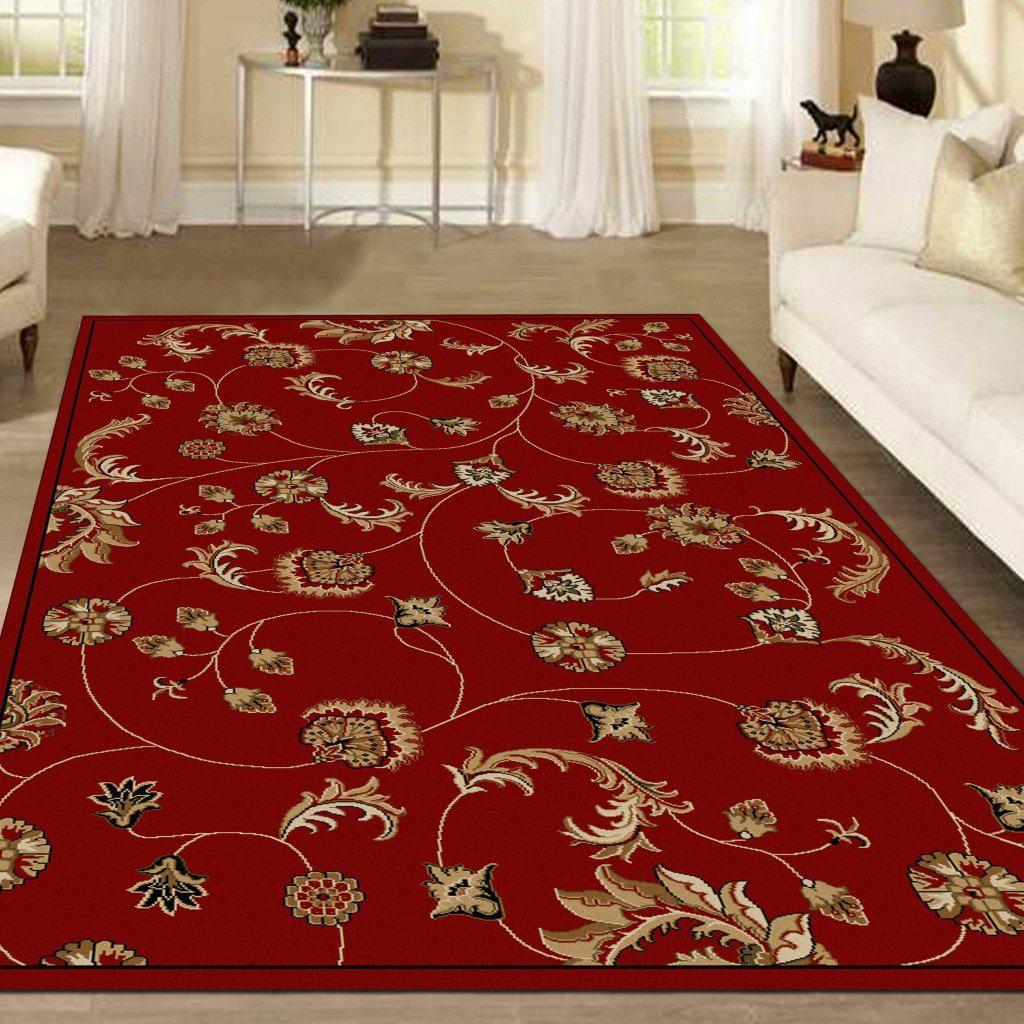 Vozza 1835 Red Area Rug