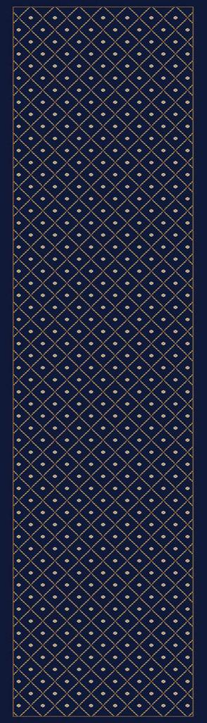 Vozza 782 Navy Area Rug 22 X 77