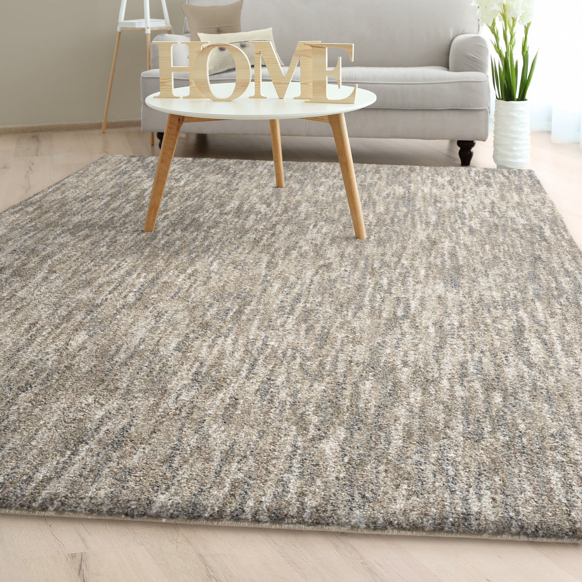 Palmetto Living Next Generation Multi Solid Taupe Area Rug - 7.1&quot; x 10.10&quot;