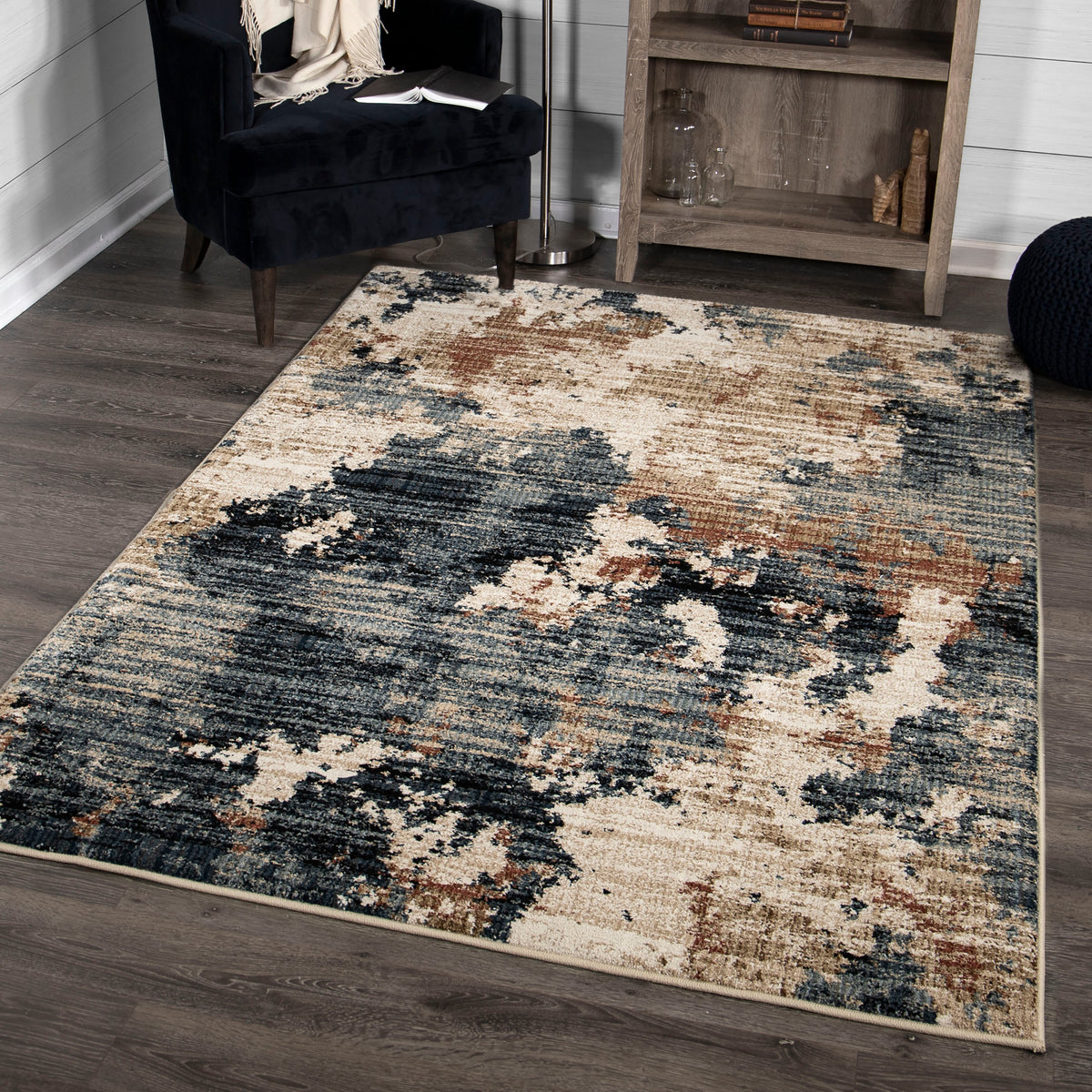 Palmetto Living Adagio High Plains Blue Area Rug - 2&#39;2&quot; x 8&#39;