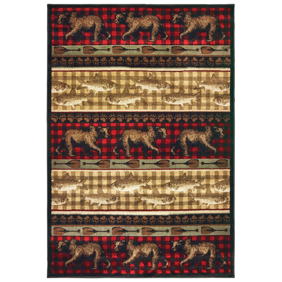 Tahoe 9594b Red Area Rug (7&#39;10&quot; X 10&#39;)