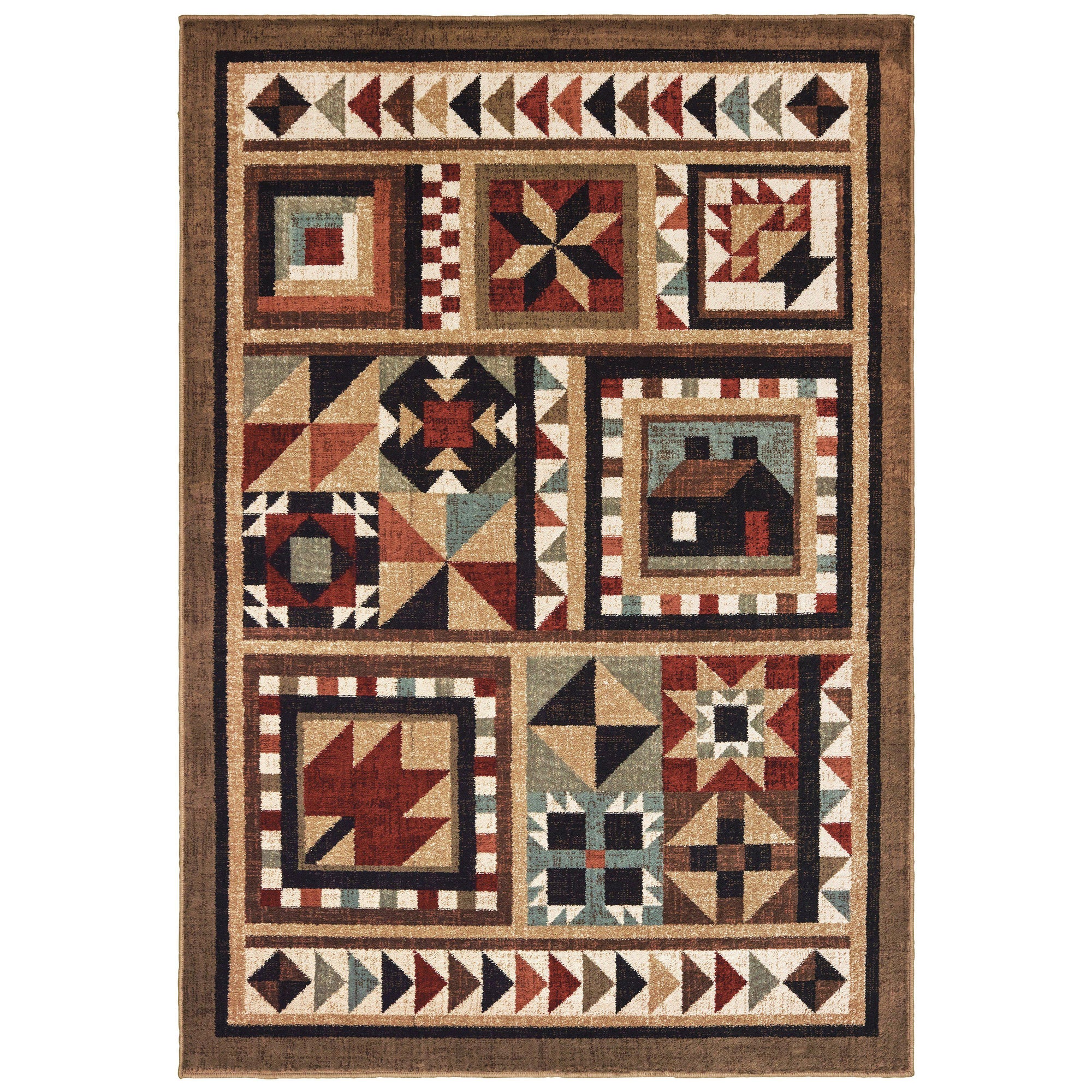 Tahoe 9596a Brown Area Rug (7'10" X 10')