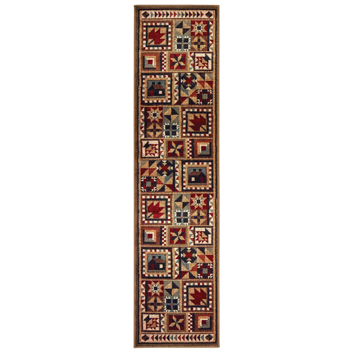 Tahoe 9596a Brown Area Rug (1&#39;10&quot; X  7&#39; 6&quot;)