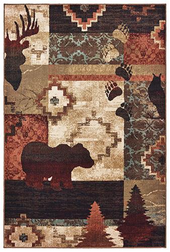 Tahoe 9649a Brown Area Rug (7&#39;10&quot; X 10&#39;)
